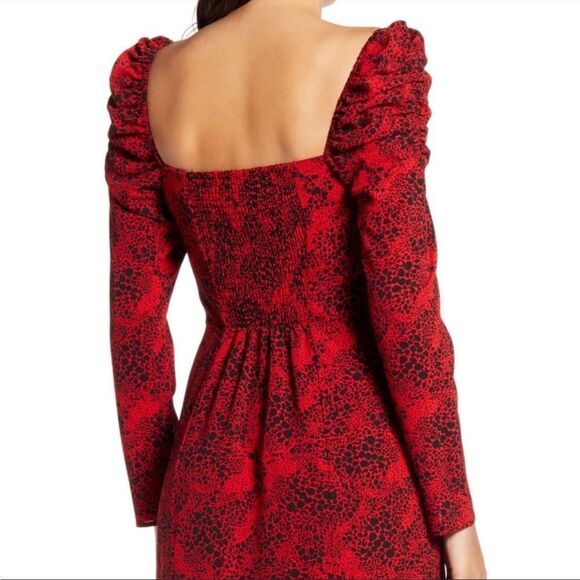 Leith red midi dress - Picture 4 of 9